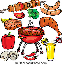 Barbecue Illustraties en Clip Art. Zoek onder 18.820 Barbecue