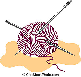 Knitting needles Clipart Vector Graphics. 1,515 Knitting needles EPS ...
