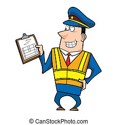 Traffic officer Clipart Vector and Illustration. 718 Traffic officer ...