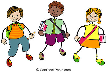 Schulkinder Illustrationen und Clip-Art. 72.797 Schulkinder Lizenzfreie