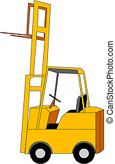 Fork lift truck Clipart Vector and Illustration. 589 Fork lift truck ...