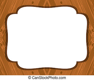 Vector Illustration of wooden frame - Vector illustration of detailed ...