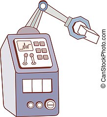 Clip Art Vector of Machine. - Draft sketch of a tattoo machine