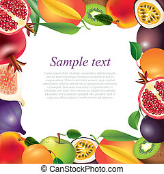 Passion fruit border Clipart and Stock Illustrations. 7 Passion fruit ...