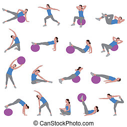 Pilates Clip Art and Stock Illustrations. 4,133 Pilates EPS ...