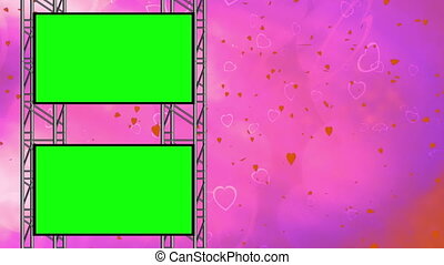 Hearts Love Green Screen Loop Hearts Love Background Loop With Green Screen Canstock