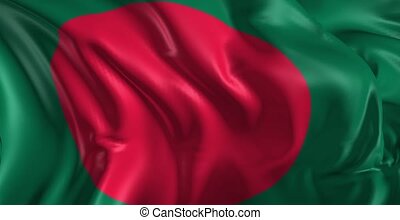 Beautiful 3d animation of the flag of bangladesh in loop mode. | CanStock
