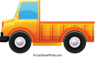 Vectors of yellow truck on the white background csp15015234 - Search ...