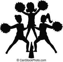 Cheerleader Clipart und Stock Illustrationen. 1.866 Cheerleader Vektor