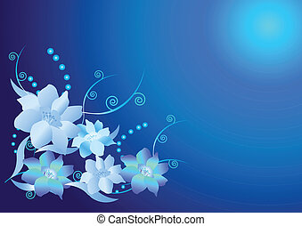 Blue flower Clip Art Vector Graphics. 75,254 Blue flower EPS clipart ...