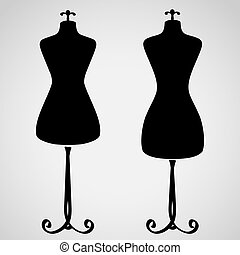 Dress form Vector Clip Art Illustrations. 1,077 Dress form clipart EPS ...