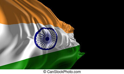 Flag of india. Beautiful 3d animation of india flag with alpha channel. |  CanStock