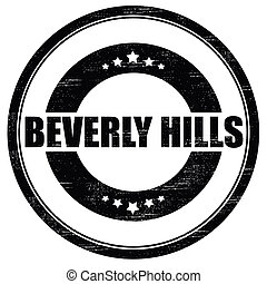 Vector Illustration of Beverly Hills sign - Vector illustration of ...