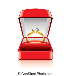 Ring box Illustrations and Clip Art. 81,547 Ring box royalty free ...