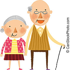 Old couple Illustrations and Clip Art. 2,905 Old couple royalty free ...