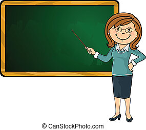 Blackboard cartoon chalkboard child class classroom Clip Art Vector ...