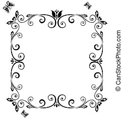 Vectors of Greek style black ornamental decorative frame pattern