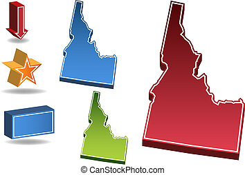 Idaho outline Clipart Vector Graphics. 140 Idaho outline EPS clip art