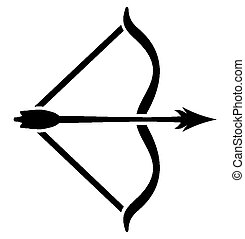 Clip Art Vector of Bow and arrow - Bow and arrow csp14820369 - Search ...