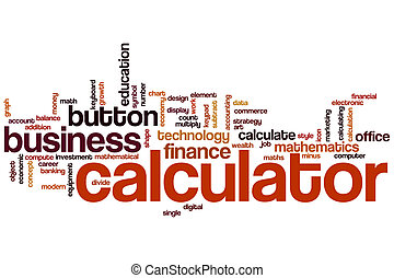 Stock Illustration of Accounting Word Calculator Bookkeeping Budget