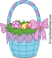 Easter basket Clip Art Vector Graphics. 7,711 Easter basket EPS clipart ...