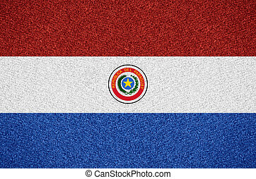 Banco de imagens de bandeira paraguai - Flag, de, Paraguay, waving