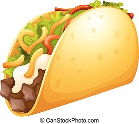 Taco shell Clipart Vector Graphics. 100 Taco shell EPS clip art vector ...