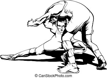 Wrestling Vector Clipart Illustrations. 2,564 Wrestling clip art vector ...