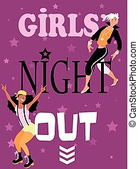 Girls night out Clipart Vector Graphics. 182 Girls night out EPS clip ...