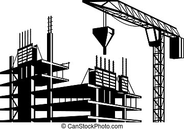 Concrete construction Vector Clipart EPS Images. 5,836 Concrete ...