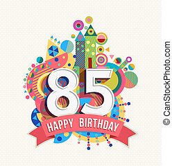 Birthday 85 Illustrations and Clip Art. 230 Birthday 85 royalty free ...