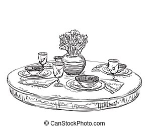 Table setting Vector Clip Art EPS Images. 3,648 Table setting clipart ...