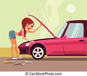 Car trouble Stock Illustration Images. 316 Car trouble illustrations ...