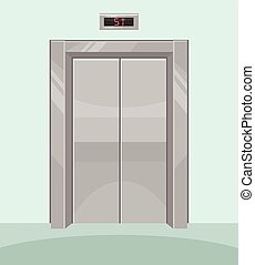 Closed elevator Vector Clipart Royalty Free. 332 Closed elevator clip ...