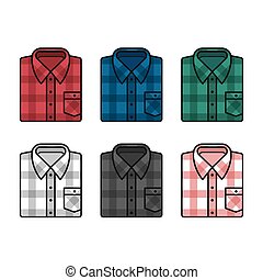 Flannel shirts Illustrations and Clip Art. 1,377 Flannel shirts royalty ...