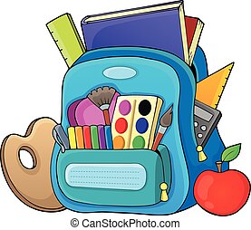Schoolbag Illustrations and Clipart. 2,539 Schoolbag royalty free ...