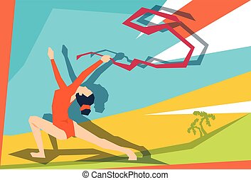 Girl athlete Clipart Vector Graphics. 11,255 Girl athlete EPS clip art ...