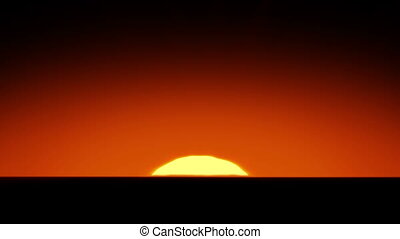 Beautiful sun rising over horizon. 3d animation of the sunrise. hd 1080. |  CanStock