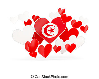 Résultat de recherche d'images pour "drapeau tunisie coeur"