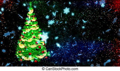 Hd loopable background with nice christmas tree. Hd loopable abstract  background with nice christmas tree for club visuals, | CanStock