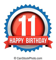 Eleventh birthday Vector Clipart EPS Images. 98 Eleventh birthday clip ...