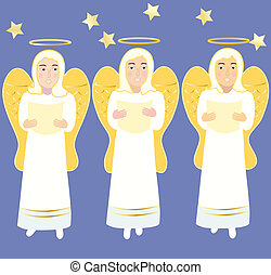 Drawing of Angels singing csp3405124 - Search Clip Art Illustrations and EPS Vector Graphics Images