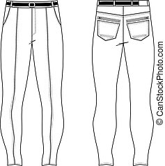 Skinny jeans Clipart Vector and Illustration. 147 Skinny jeans clip art ...