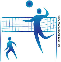 Stick man stickman volley beach volley volleyball beach Illustrations ...