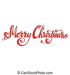 Clipart Vector of Merry Christmas Lettering With Holly Berries And ...