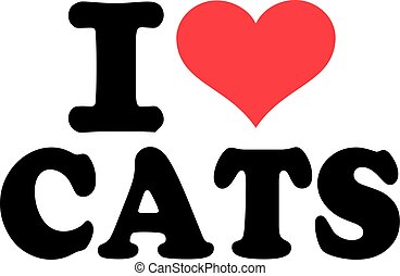 I love cats Vector Clip Art Illustrations. 414 I love cats clipart EPS ...
