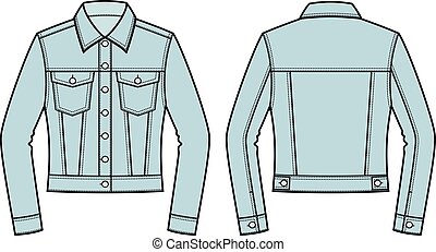 Vector of Jean Jacket csp6528578 - Search Clip Art, Illustration