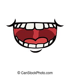 Mouth open laughing Clipart Vector and Illustration. 486 Mouth open ...