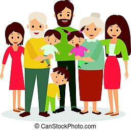  Big  family  Illustrations and Clipart 2 910 Big  family  