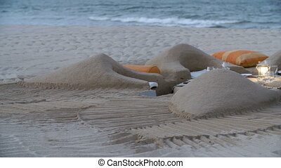 chair made of sand